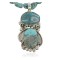 Large Handmade Certified Authentic Navajo .925 Sterling Silver Turquoise Native American Necklace 390682299416