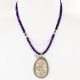 Large Handmade Certified Authentic Navajo .925 Sterling Silver WHITE Turquoise Native American Necklace 370982758302