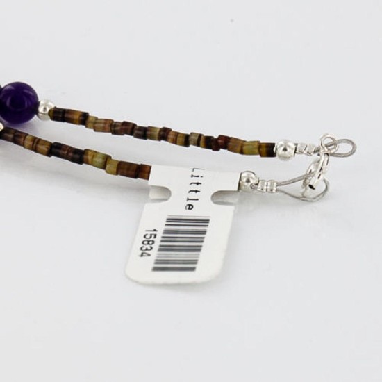 Large Handmade Certified Authentic Navajo .925 Sterling Silver WHITE Turquoise Native American Necklace 370982758302