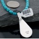 Large Handmade Certified Authentic Navajo Native .925 Sterling Silver Turquoise and Spiny Oyster Native American Necklace 370801014475