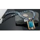 Large Handmade LeafCertified Authentic Navajo .925 Sterling Silver 12kt Gold Filled Turquoise 0384 Native American Necklace 370797836041