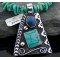 Large Handmade Mountain Certified Authentic Navajo Native .925 Sterling Silver LAPIS and Turquoise Native American Necklace 390574579651