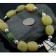Large Inlay KACHINACertified Authentic Navajo .925 Sterling Silver Turquoise and Yellow Agate Native American Necklace 390616858886