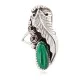 Leaf Navajo .925 Sterling Silver Handmade Natural Malachite Native American Ring Size 6 1/2 13116-4 Leaf Navajo .925 Sterling Silver Handmade Natural Malachite Native American Ring Size 6 1/2 13116-4
