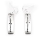 Lines .925 Sterling Silver Certified Authentic Handmade Navajo Native American Earrings 27259-5