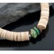  Navajo .925 Sterling Silver Graduated Heishi and Natural Turquoise Native American Necklace 7501006-3