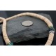  Navajo Native .925 Sterling Silver Graduated Heishi Turquoise Amethyst Native American Necklace 15560-2