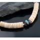  Navajo Native .925 Sterling Silver Graduated Heishi Turquoise Amethyst Native American Necklace 15560-2