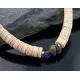 Navajo Native .925 Sterling Silver Graduated Heishi Turquoise Amethyst Native American Necklace 750103-32 Navajo Native .925 Sterling Silver Graduated Heishi Turquoise Amethyst Native American Necklace 750103-32