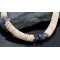  Navajo Native .925 Sterling Silver Graduated Heishi Turquoise Amethyst Native American Necklace 750103-43