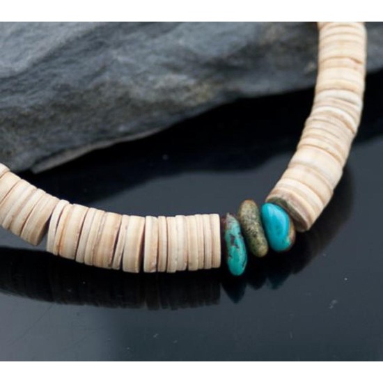 Navajo Native .925 Sterling Silver Graduated Heishi Spiny Oyster and Turquoise Native American Necklace 390593885624 Navajo Native .925 Sterling Silver Graduated Heishi Spiny Oyster and Turquoise Native American Necklace 390593885624