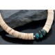 Navajo Native .925 Sterling Silver Graduated Melon Shell and Turquoise Native American Necklace 390594947362 Navajo Native .925 Sterling Silver Graduated Melon Shell and Turquoise Native American Necklace 390594947362