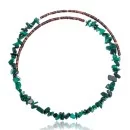 Malachite Navajo Native American Adjustable Choker Wrap Necklace 25565