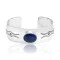 Maze Natural Lapis Nickel Navajo Native American Handmade Cuff Bracelet 13141-1