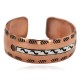 Maze Navajo Handmade Certified Authentic .925 Sterling Silver Native American Pure Copper Bracelet  92018-9