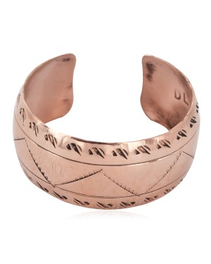 Mountain Handmade Navajo Certified Authentic Pure Copper Native American Bracelet 12955-5