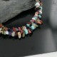Multicolor Certified Authentic 2 Strand Navajo .925 Sterling Silver Natural Stone Native American Necklace 15501-45