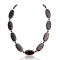 Natural Black Onyx and Nickel Certified Authentic Navajo Native American Necklace 790107