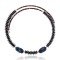 Natural Turquoise and Hematite Certified Authentic Navajo Native American Adjustable Choker Wrap Necklace and Chain 25560