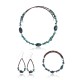 Natural Turquoise Certified Authentic Navajo Native American Adjustable Bracelet Choker Necklace and Dangle Earrings Set 25498-12732-14-13009 Natural Turquoise Certified Authentic Navajo Native American Adjustable Bracelet Choker Necklace and Dangle Earrings Set 25498-12732-14-13009