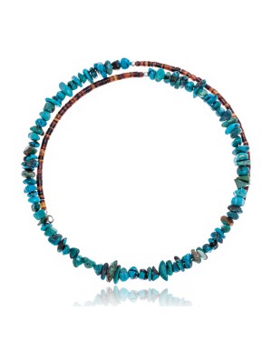 Genuine Stones Certified Authentic Navajo Native American Adjustable Choker Wrap Necklace Chain 255555