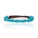 Natural Turquoise Certified Authentic Navajo Native American Adjustable Wrap Bracelet 22130