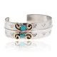 Natural Turquoise Nickel Brass Navajo Native American Handmade Horse Bracelet 13031-5 Natural Turquoise Nickel Brass Navajo Native American Handmade Horse Bracelet 13031-5
