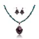 Natural Turquoise Purple Spiny Oyster .925 Sterling Silver Navajo Native American Handmade Pendant Earnings Set 24519-15222-18198-10 Natural Turquoise Purple Spiny Oyster .925 Sterling Silver Navajo Native American Handmade Pendant Earnings Set 24519-15222-18198-10