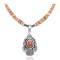 Natural Turquoise Spiny Oyster .925 Sterling Silver Certified Authentic Navajo Native American Handmade Necklace and Pendant 24537-5-18111