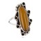 Navajo .925 Sterling Silver Certified Authentic Handmade Natural Tigers Eye Native American Ring Size 6 1/2 13114-4