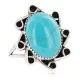 Navajo .925 Sterling Silver Handmade Natural Turquoise Native American Ring Size 8 13115-4 Navajo .925 Sterling Silver Handmade Natural Turquoise Native American Ring Size 8 13115-4