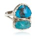 Navajo .925 Sterling Silver Certified Authentic Handmade Turquoise Native American Ring 18187-4