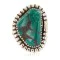 Navajo .925 Sterling Silver Handmade Turquoise Native American Ring Size 8 1/2 18202-1