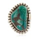 Navajo .925 Sterling Silver Certified Authentic Handmade Turquoise Native American Ring Size 8 1/2 18202-1