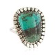 Navajo .925 Sterling Silver Certified Authentic Handmade Turquoise Native American Ring Size 8 18202-3