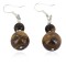 Navajo .925 Sterling Silver Certified Authentic Natural Tigers Eye Native American Dangle Earrings 17868