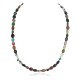 Navajo .925 Sterling Silver Certified Authentic Natural Turquoise Jasper Native American Multicolor Necklace 750203