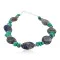 Navajo .925 Sterling Silver Natural Turquoise Lapis Native American Bracelet 13174-2 Navajo .925 Sterling Silver Natural Turquoise Lapis Native American Bracelet 13174-2