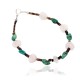 Navajo .925 Sterling Silver Certified Authentic Natural Turquoise Pink Quartz Native American Bracelet 13077