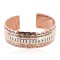 Navajo .925 Sterling Silver Hammered Certified Authentic Handmade Native American Pure Copper Bracelet 13055-6