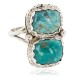 Navajo .925 Sterling Silver Handmade Certified Authentic Natural Turquoise Native American Ring 18187-3