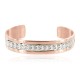 Navajo .925 Sterling Silver Handmade Certified Authentic Pure Copper Native American Bracelet 12998