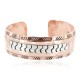 Navajo .925 Sterling Silver Handmade Certified Authentic Pure Copper Native American Bracelet 13000