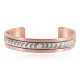 Navajo .925 Sterling Silver Handmade Certified Authentic Pure Copper Native American Bracelet 13015-2