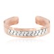 Navajo .925 Sterling Silver Handmade Certified Authentic Pure Copper Native American Bracelet 18135