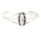 Navajo .925 Sterling Silver Handmade White Howlite Native American Bracelet 13122-2 Navajo .925 Sterling Silver Handmade White Howlite Native American Bracelet 13122-2