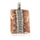 Navajo .925 Sterling Silver Sun Handmade Certified Authentic Pure Copper Native American Pendant 17055-2