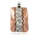 Navajo Bear Paw .925 Sterling Silver Handmade Pure Copper Native American Pendant 17055-4 Navajo Bear Paw .925 Sterling Silver Handmade Pure Copper Native American Pendant 17055-4