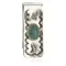 Navajo Bear Paw Handmade .925 Sterling Silver Natural Turquoise Native American Nickel Money Clip 10533-2
