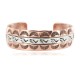 Navajo Bear Paw Sun .925 Sterling Silver Handmade Certified Authentic Pure Copper Native American Bracelet 13016